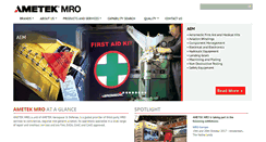 Desktop Screenshot of ametekmro.com